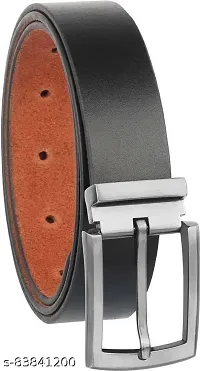 TB_Men's Classy Genuine Leather Belt with Stanless Buckle-thumb1