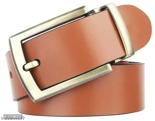 TB_Men's Classy Genuine Leather Belt with Stanless Buckle-thumb0