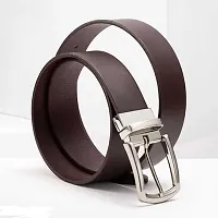 TB_Men's Classy Genuine Leather Belt with Stanless Buckle-thumb1