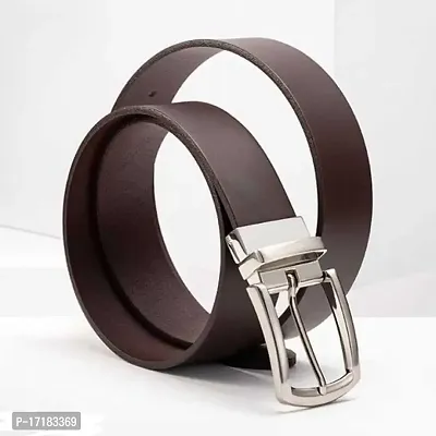 TB_Men's Classy Genuine Leather Belt with Stanless Buckle-thumb2