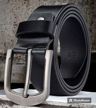 TB_Men's Classy Genuine Leather Belt With Stainless Buckle