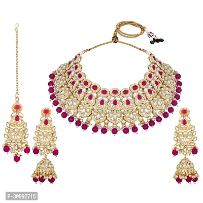 Stylish Golden Brass  Jewellery Set For Women