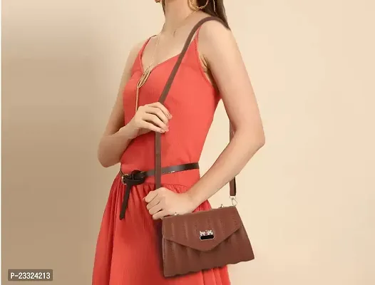 Stylish PU  Sling Bags For Women-thumb0