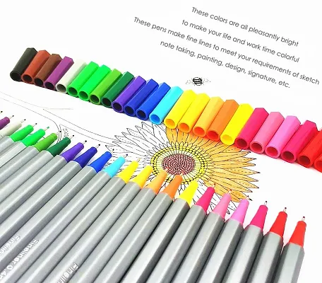 24 Color Fineliner Pens Set, Colored Sketch Writing Drawing Pens for Journal  Planner Note Taking and Coloring Book, Art Crafts Scrapbooks -  Hong  Kong