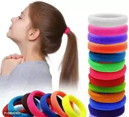 Designer Multicoloured Fabric Rubber Bands For Women-thumb0