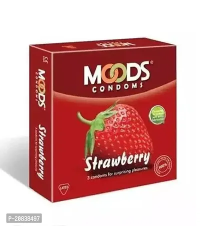 Condam High Quality For Men Strawberry Flavour Full Dotted (Pack Of 6) (Secreet Dehivery Full Dotted