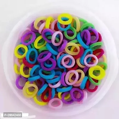 Designer Multicoloured Fabric Rubber Bands For Women