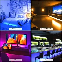 Dream Sight RGB LED Strip Light with 5 Mode Remote 24 Key w Flash Strobe Fade Smooth 5m Strip one Adapter RGB Controller (Multicolor)-thumb4