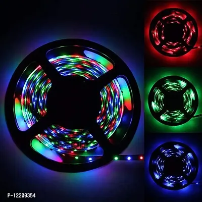 Dream Sight 5 Meter LED Strip Lights Waterproof LED Light Strip with Bright RGB Color Changing Light Strip with 24 Keys IR Remote Controller and Power Supply for Home (Multicolor)