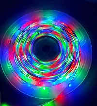 Dream Sight 5 Meter LED Strip Light Waterproof LED Light Strip with Bright RGB Color Changing Light Strip with 24 Keys IR Remote Controller and Supply for Home Decoration (Multicolor)-thumb1