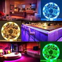Dream Sight 5 Meter LED Strip Lights Waterproof LED Light Strip with Bright RGB Color Changing Light Strip with 24 Keys IR Remote Controller and Supply for Any Decorations (Multicolor)-thumb4