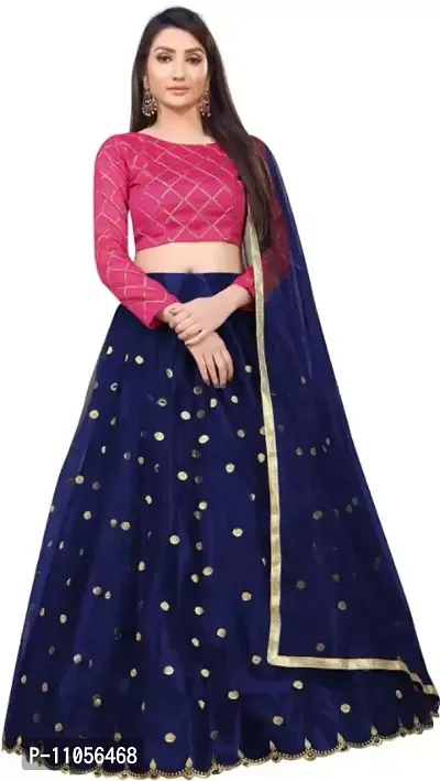 Fancy Satin Lehenga Choli For Women