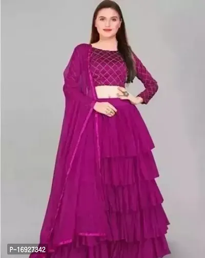 Fancy Net Lehenga Choli For Women