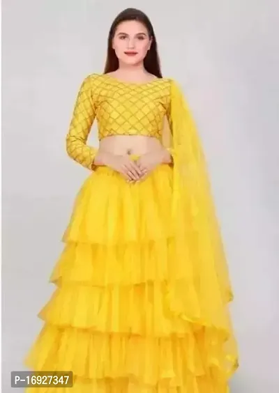 Fancy Net Lehenga Choli For Women