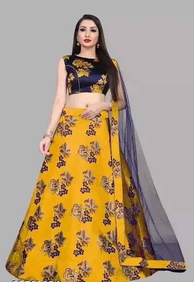 Brocade Printed Lehenga Choli