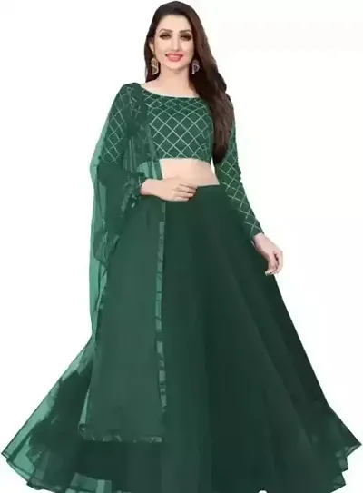 Stylish Women Satin Lehenga Cholis With Dupatta