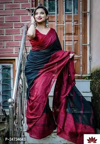 Blue Bengal Handloom Saree – Single – Fiza Fashions