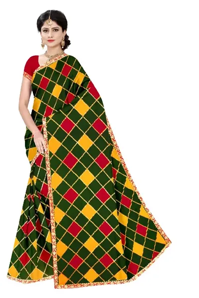 Attractive Cotton Blend Sarees with Blouse piece