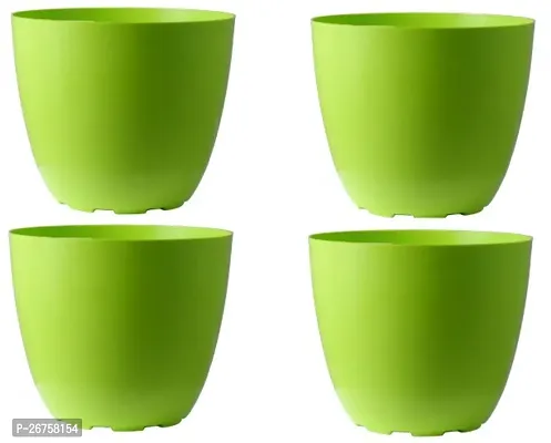 Blooming Enterprises Round Flower Pots for Home  Decorati-Green-8