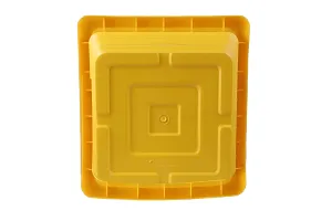 Square Flower Pots for Home  Decoration Plant Container Set (Pack of 10 Plastic)-4inch-thumb1