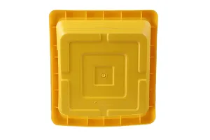 Square Flower Pots for Home  Decoration Plant Container Set (Pack of 4 Plastic)-8inch-thumb3