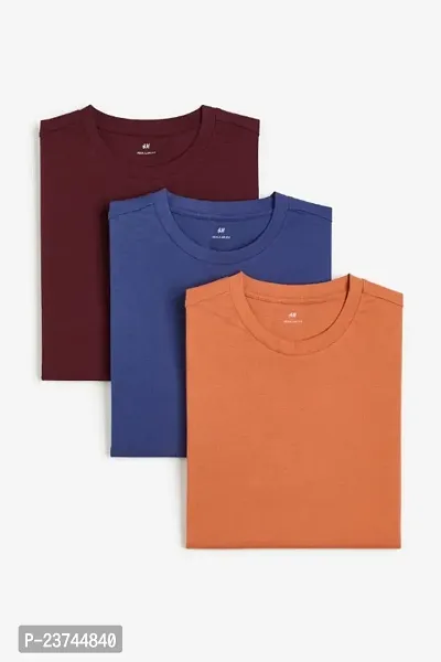 Classic Plain Solid Color T-shirts for Men