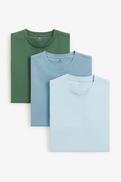 Classic Plain Solid Color T-shirts for Men 3 combo