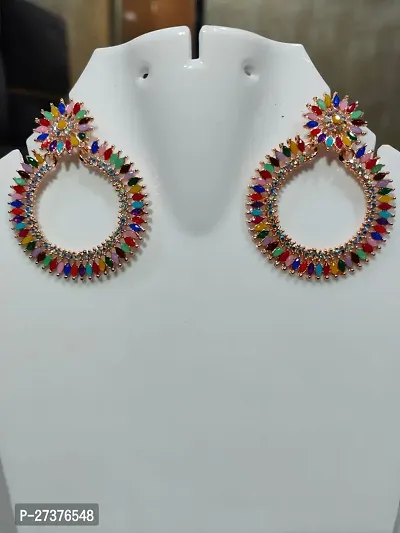 Beautiful Jhumka Earring Dark Multi Color-thumb2