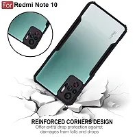 Mobiclonics Back Cover For Redmi Note 10s - Black-thumb2