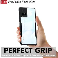 Mobiclonics Back Cover For Vivo Y33S - Black-thumb1