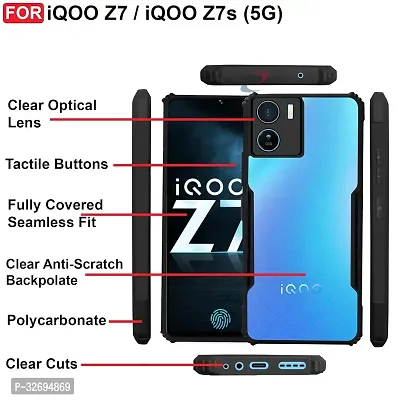 Stylish Polycarbonate Mobile Back Cover For  iQOO Z7-thumb4