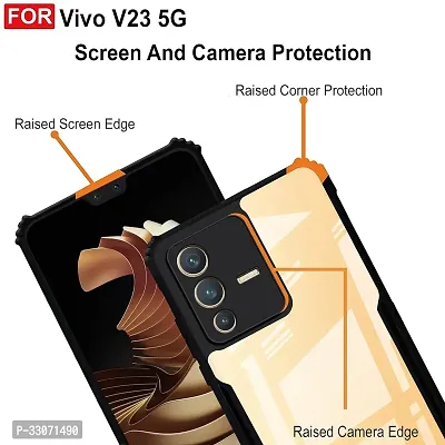 Mobiclonics Back Cover For Vivo V23 5g - Black-thumb4