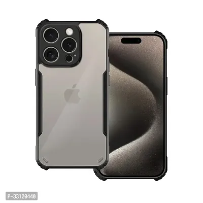 Mobiclonics Back Cover For Apple iphone 15 Pro - Black-thumb0