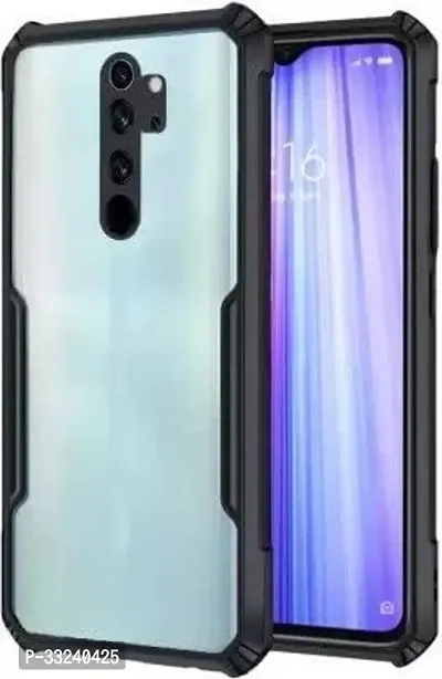 Mobiclonics Back Cover For Redmi Note 8 pro - Black-thumb0