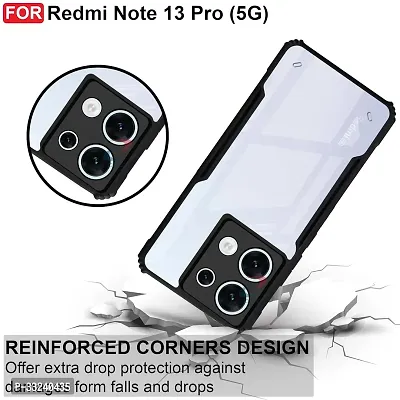 Mobiclonics Back Cover For Redmi Note 13 Pro - Black-thumb3