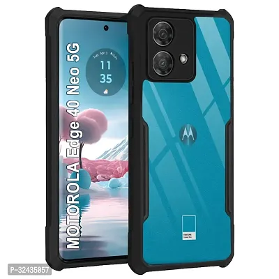 Mobiclonics Back Cover For Motorola Moto Edge 40 Neo - Black-thumb0