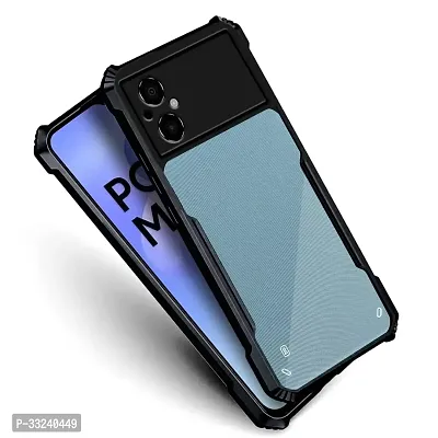 Mobiclonics Back Cover For Poco M4 5g - Black-thumb3