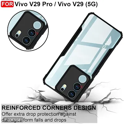 Mobiclonics Back Cover For Vivo V29 Pro 5g - Black-thumb3