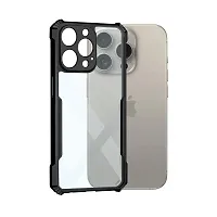 Mobiclonics Back Cover For Apple iphone 15 Pro Max - Black-thumb1