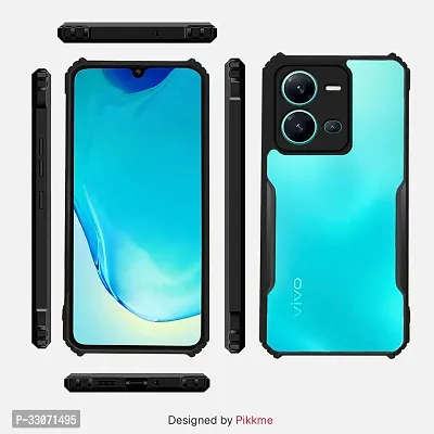 Mobiclonics Back Cover For Vivo V25 5g - Black-thumb3