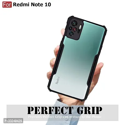 Mobiclonics Back Cover For Redmi Note 10s - Black-thumb2