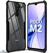 Mobiclonics Back Cover For Poco M2 - Black-thumb1