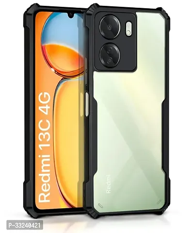 Mobiclonics Back Cover For Poco C65 - Black-thumb0