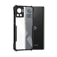 Mobiclonics Back Cover For Motorola Moto Edge 30 Pro Ultra - Black-thumb1