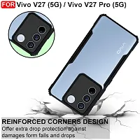 Mobiclonics Back Cover For Vivo V27 5g - Black-thumb2