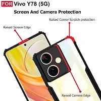 Mobiclonics Back Cover For Vivo Y78 5g - Black-thumb3