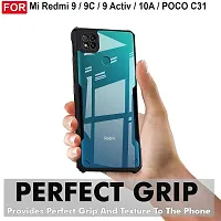 Mobiclonics Back Cover For Redmi 9c - Black-thumb2