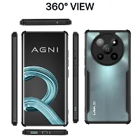 Stylish Solid Back Case Cover for Lava Agni 2 - Black-thumb1