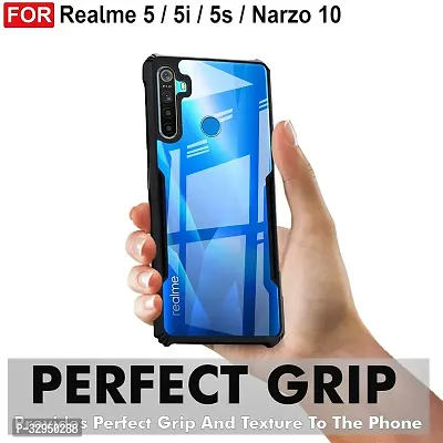 Mobiclonics Eagle Back Cover For Realme 5 - Black-thumb3