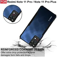 Mobiclonics Back Cover For Redmi Note 11 pro - Black-thumb2